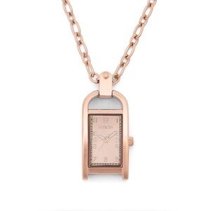 Invicta Rose Gold Pendant Necklace Watch